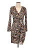 Veronica Beard Print Brown Cocktail Dress Size 6 - photo 1