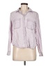 Express 100% Lyocell Purple Long Sleeve Button-Down Shirt Size M - photo 1