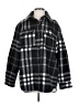 H&M 100% Polyester Plaid Black Coat Size S - photo 1
