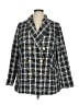 Lane Bryant 100% Polyester Plaid Gray Blazer Size 14 - photo 1