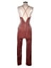 Express Metallic Burgundy Jumpsuit Size 4 - photo 2