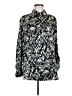 Haver 100% Polyester Print Black Long Sleeve Blouse Size M - photo 1