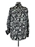 Haver 100% Polyester Print Black Long Sleeve Blouse Size M - photo 2