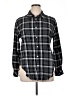 Blue Rain 100% Cotton Plaid Black Long Sleeve Button-Down Shirt Size XL - photo 1