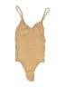 Assorted Brands Solid Tan Bodysuit Size 2X - 3X - photo 1