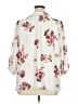 Grace 100% Polyester Floral Ivory 3/4 Sleeve Blouse Size 1X - photo 2
