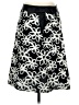 Tibi 100% Silk Print Black Silk Skirt Size 4 - photo 1