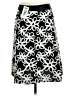 Tibi 100% Silk Print Black Silk Skirt Size 4 - photo 2