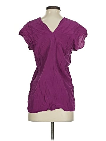 Aspesi Short Sleeve Silk Top (view 2)