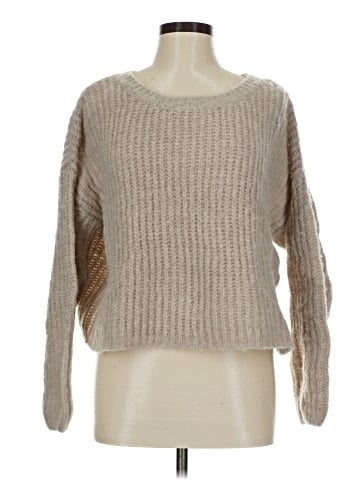 Self Contrast Pullover Sweater (view 1)