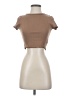 Shein Brown Short Sleeve Turtleneck Size 4 - photo 1