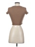 Shein Brown Short Sleeve Turtleneck Size 4 - photo 2