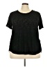 ING Black Short Sleeve Top Size 3X - photo 1