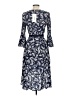 Likely 100% Rayon Paisley Blue Casual Dress Size 6 - photo 2