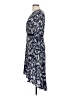 Likely 100% Rayon Paisley Blue Casual Dress Size 6 - photo 5