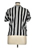 Assorted Brands Stripes Black Short Sleeve Blouse Size XL (estimated) - photo 2
