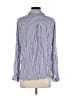 Love Tree 100% Rayon Stripes Blue Long Sleeve Button-Down Shirt Size M - photo 2