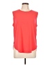 T Tahari Red Sleeveless Top Size L - photo 1