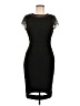 Cache Solid Black Cocktail Dress Size 10 - photo 1