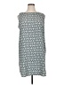 Halogen 100% Polyester Print Gray Casual Dress Size XL - photo 1