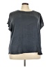 Edgely 100% Polyester Gray Short Sleeve Top Size 4X - photo 1