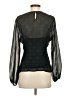 J.Crew 100% Polyester Black Long Sleeve Blouse Size 4 - photo 2