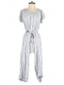 Max Studio Stripes White Jumpsuit Size S - photo 1