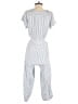 Max Studio Stripes White Jumpsuit Size S - photo 2