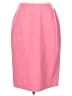 Celine for  Finition Main Solid Pink Wool Skirt Size EU 44 / US 14 - photo 1