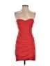 BCBGMAXAZRIA 100% Polyester Solid Red Cocktail Dress Size 4 - photo 1