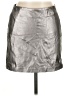 New Look 100% Polyester Metallic Silver Faux Leather Skirt Size 12 (petite) - photo 1