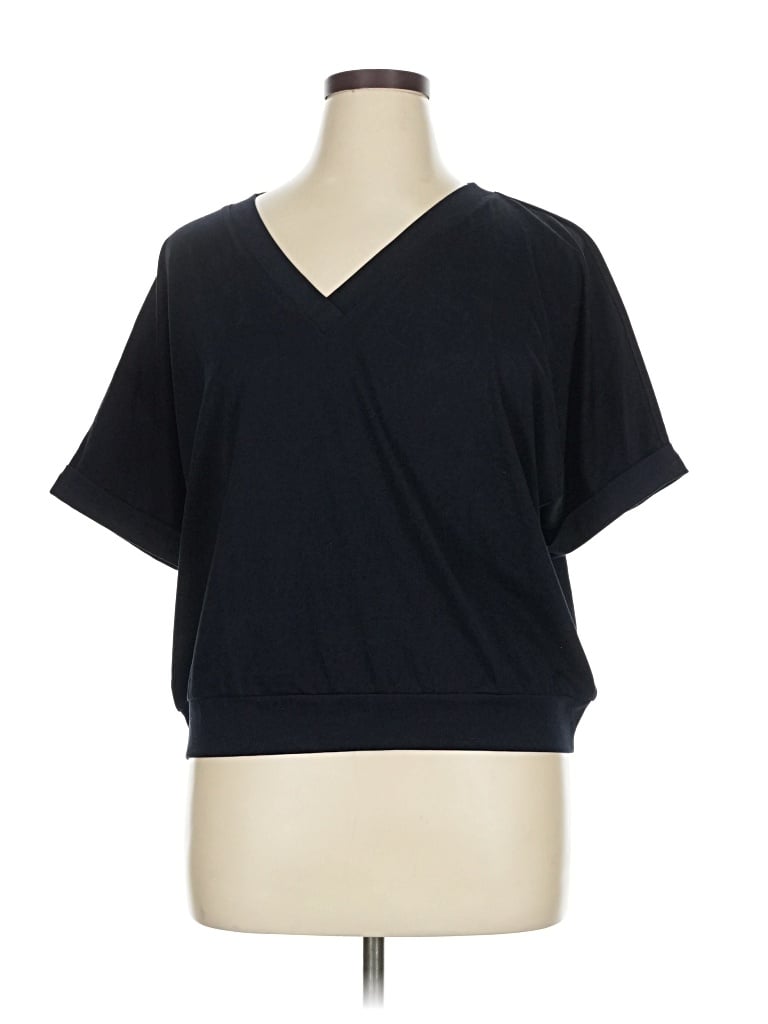 Pre-owned T By Talbots Short Sleeve T-shirt In Black