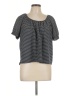 TeXTURE & THREAD Madewell Gray Short Sleeve Blouse Size L - photo 1