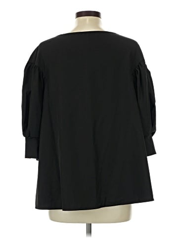 Shein Curve 3/4 Sleeve Blouse (view 2)