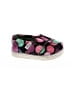 TOMS Floral Black Purple Flats Size 3 (baby) - photo 1