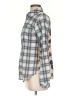 CAbi 100% Cotton Plaid Gray Long Sleeve Button-Down Shirt Size XS - photo 5
