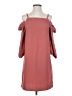 Nicole Miller Studio Solid Pink Casual Dress Size 4 - photo 1