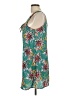 Bebop 100% Polyester Tropical Teal Green Casual Dress Size L - photo 5