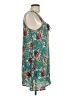 Bebop 100% Polyester Tropical Teal Green Casual Dress Size L - photo 4