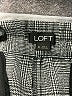 Ann Taylor LOFT Houndstooth Gray Black Dress Pants Size XL - photo 7
