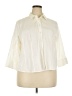 Talbots Ivory 3/4 Sleeve Button-Down Shirt Size 20 - photo 1