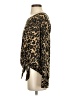 Nine Britton Animal Print Brown Long Sleeve Blouse Size S - photo 5