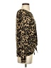 Nine Britton Animal Print Brown Long Sleeve Blouse Size S - photo 4