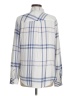 Rails 100% Rayon Plaid Ivory Long Sleeve Button-Down Shirt Size M - photo 2