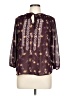 Jolt Purple 3/4 Sleeve Blouse Size L - photo 1