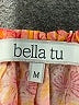 Bella 100% Viscose Orange Long Sleeve Blouse Size M - photo 7