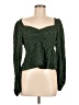 AFRM 100% Rayon Green Long Sleeve Blouse Size M - photo 1