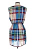 Fei Plaid Blue Sleeveless Blouse Size 12 - photo 2