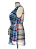 Fei Plaid Blue Sleeveless Blouse Size 12 - photo 5