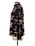 Socialite 100% Polyester Floral Black Long Sleeve Blouse Size L - photo 5